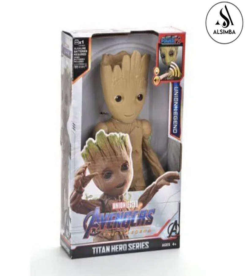 Alsimba Groot Marvel Legends Guardians of the Galaxy Action Figure Toy Set with Lights – Avengers Toy Gift for Boys