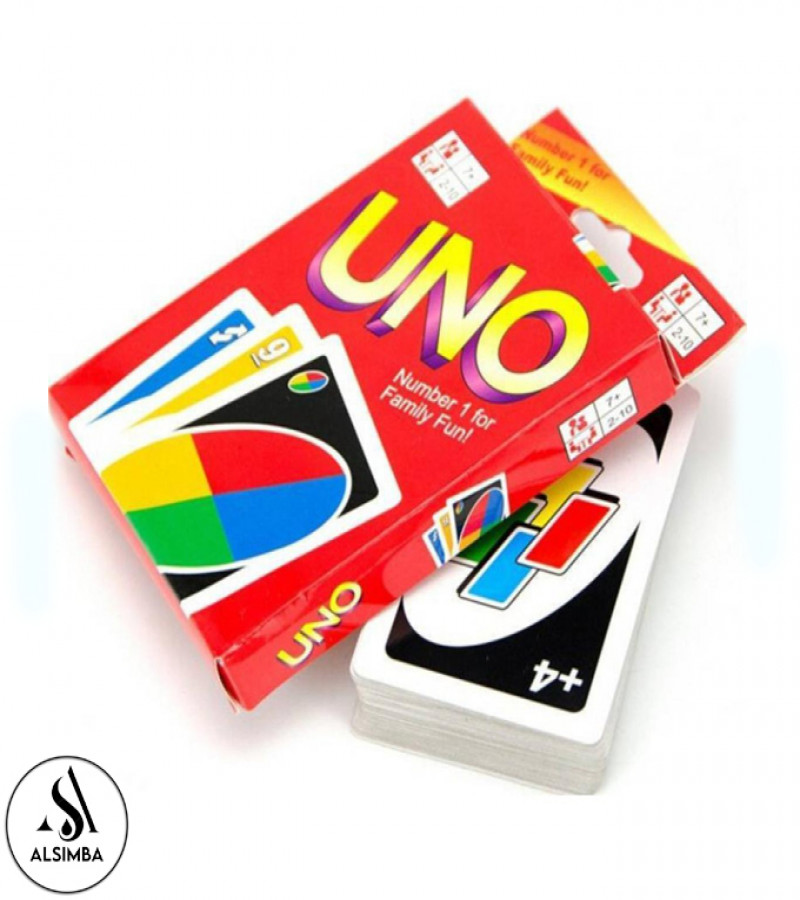 Alsimba Original UNO Cards Pack - 108 Premium Laminated Cards for Kids & Adults, Family Game, Multicolor Edition