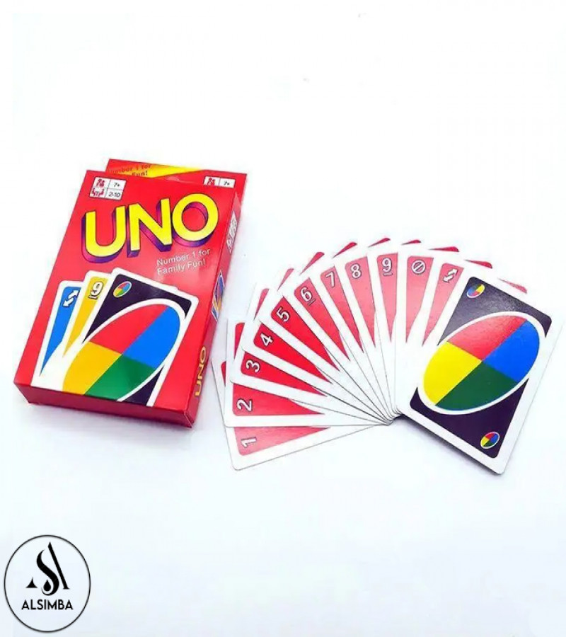 Alsimba Original UNO Cards Pack - 108 Premium Laminated Cards for Kids & Adults, Family Game, Multicolor Edition