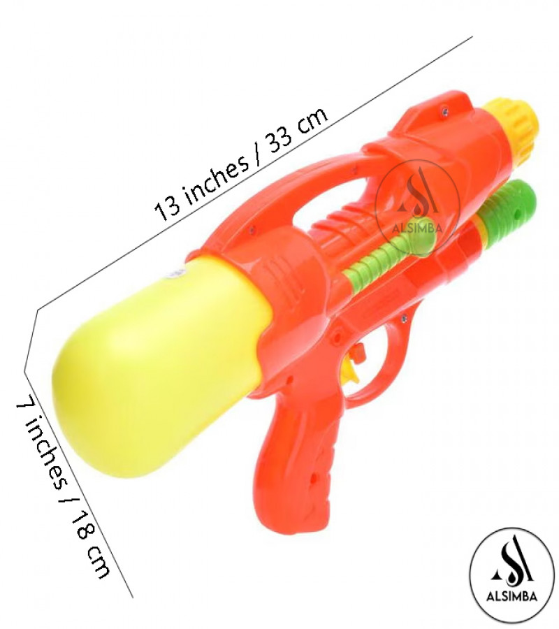 Alsimba Water Toy Gun for Kids – 13 Inch – Random Color & Design – Outdoor Summer Fun Water Blaster Toy Gun