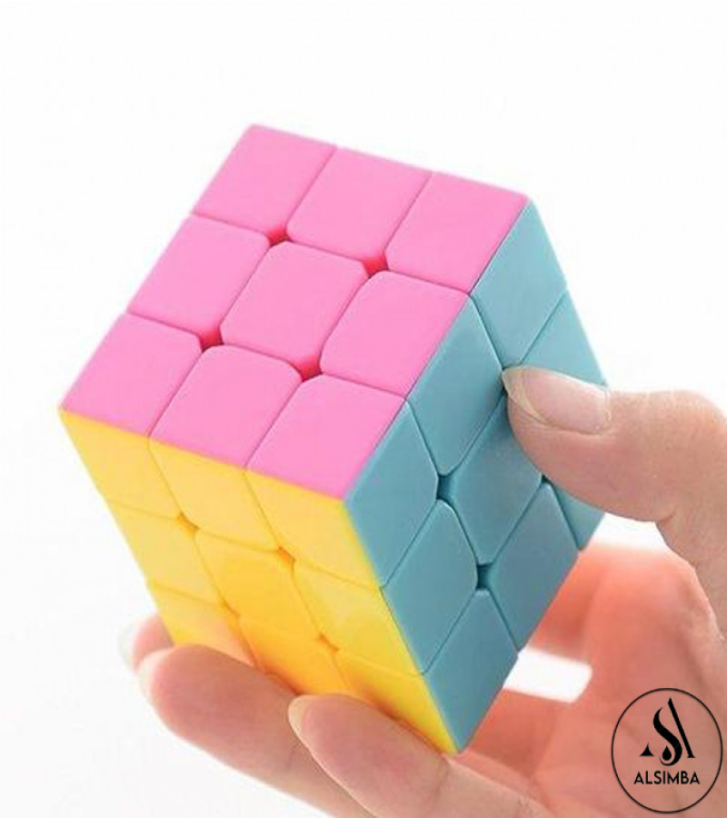 Alsimba Qiyi Warrior S 3x3 Stickerless Speed Cube – Fast Smooth Rubik Puzzle Toy for Kids & Adults Brain Training