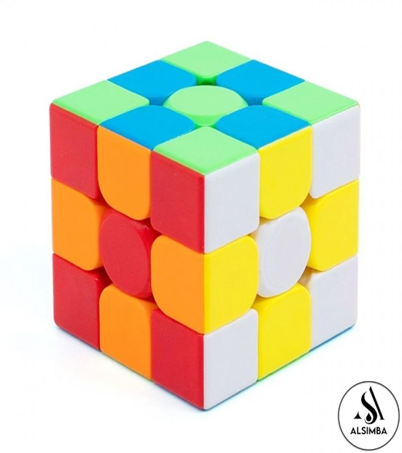 Alsimba Qiyi Warrior S 3x3 Stickerless Speed Cube – Fast Smooth Rubik Puzzle Toy for Kids & Adults Brain Training