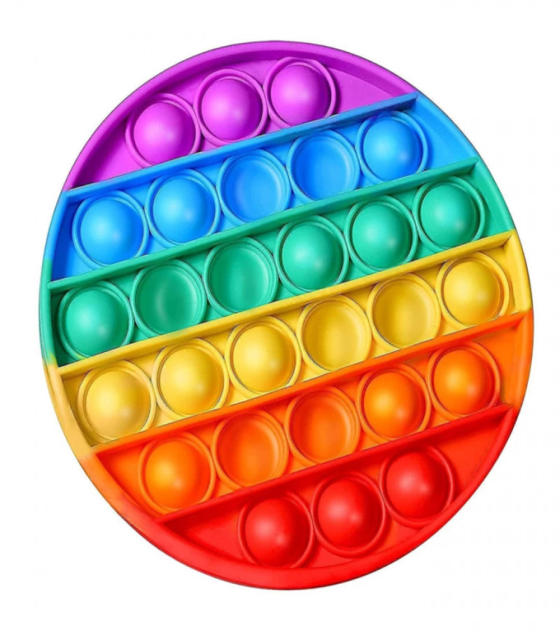 Alsimba Push Popit Bubble Silicone Toy for Kids - Approx. 5 inches - Circle