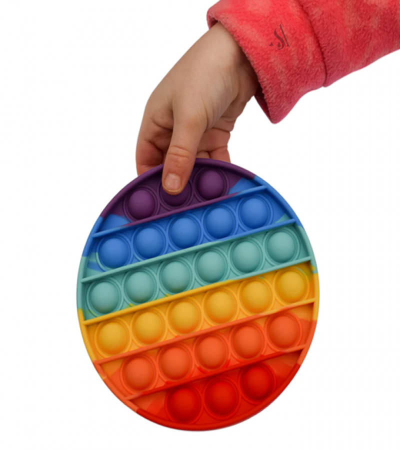 Alsimba Push Popit Bubble Silicone Toy for Kids - Approx. 5 inches - Circle