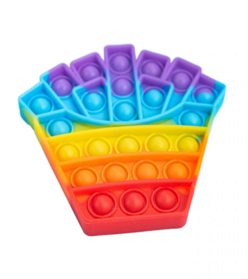 Alsimba Push Popit Bubble Silicone Toy for Kids - Approx. 5 inches - Crown