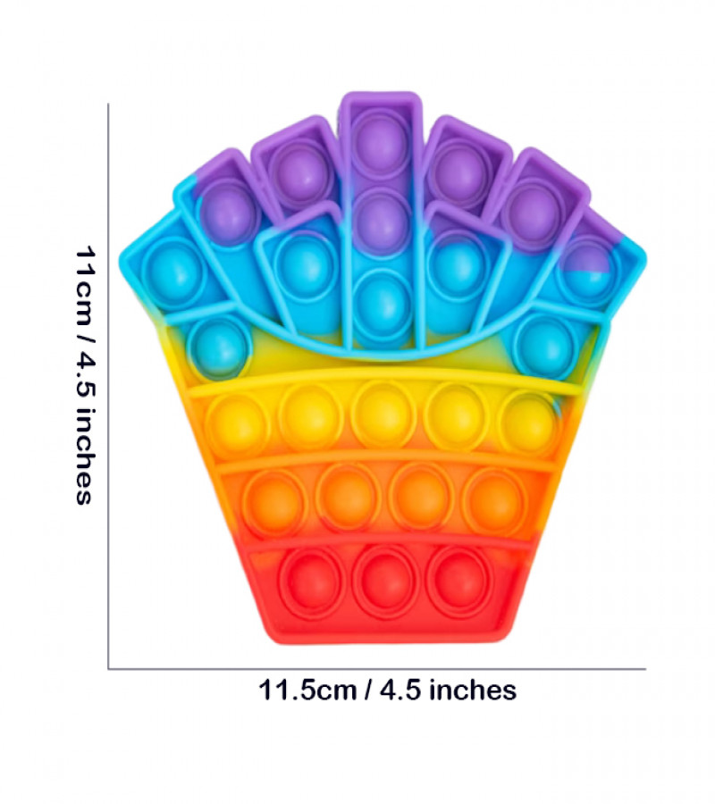 Alsimba Push Popit Bubble Silicone Toy for Kids - Approx. 5 inches - Crown