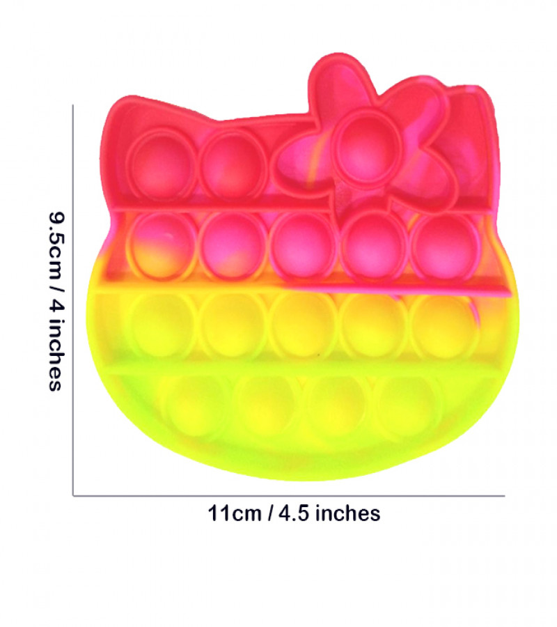 Alsimba Push Popit Bubble Silicone Toy for Kids - Approx. 5 inches - Hello Kitty