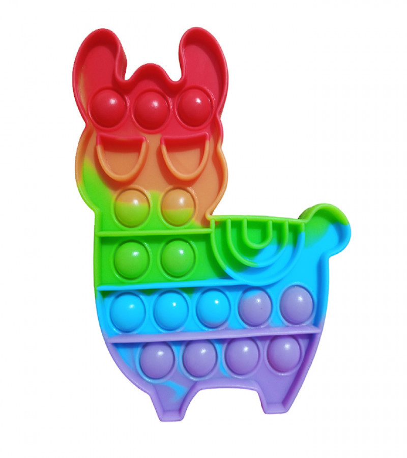 Alsimba Push Popit Bubble Silicone Toy for Kids - Approx. 6 inches - Buffalo
