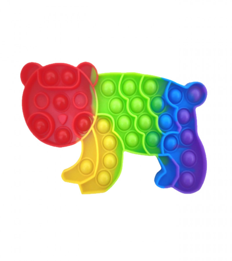 Alsimba Push Popit Bubble Silicone Toy for Kids - Approx. 8 inches - Cute-Tiger