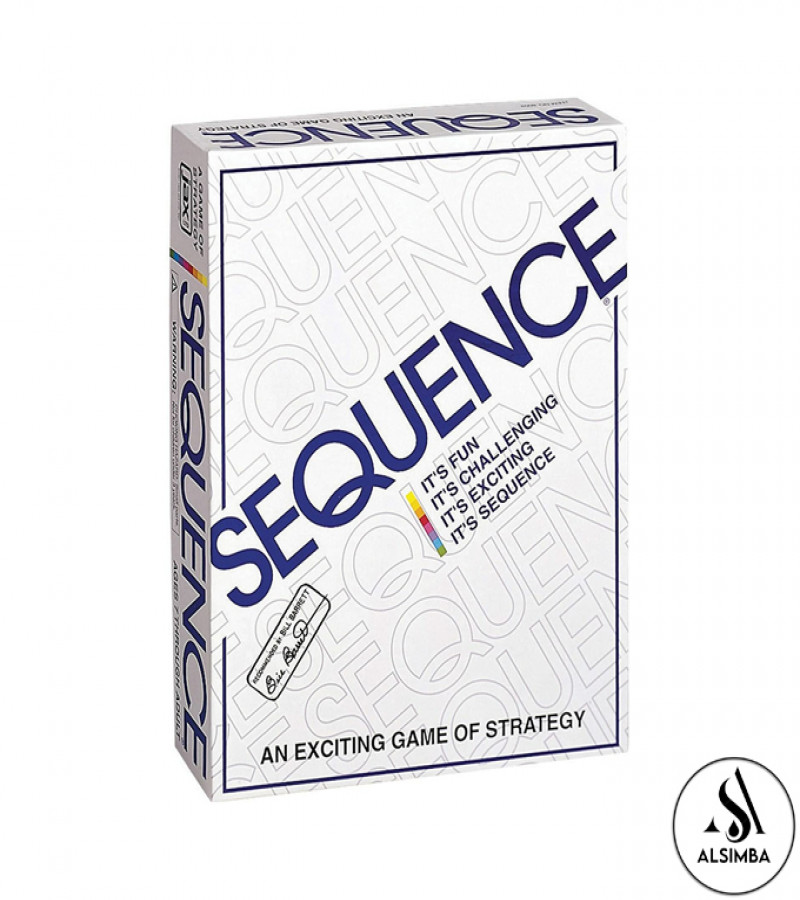 Alsimba Sequence Strategy Board Game Special Edition – Thick Laminated 15x20 Board, Plastic Cards, Chips for Kids & Adults