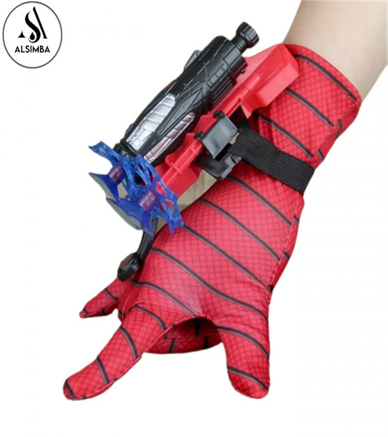Alsimba Spiderman Web Dart Blaster Toy with Gloves & Launcher – Avengers Toy Gun for Kids Boys – 12 Inch – Multicolor