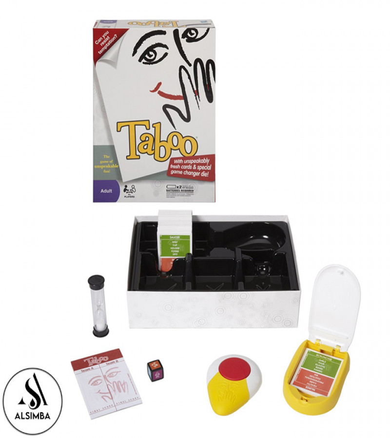 Alsimba Taboo Game – The Game of Intelligence & Fun | Family Friendly Card Game for Kids & Adults | Taboo Board Game