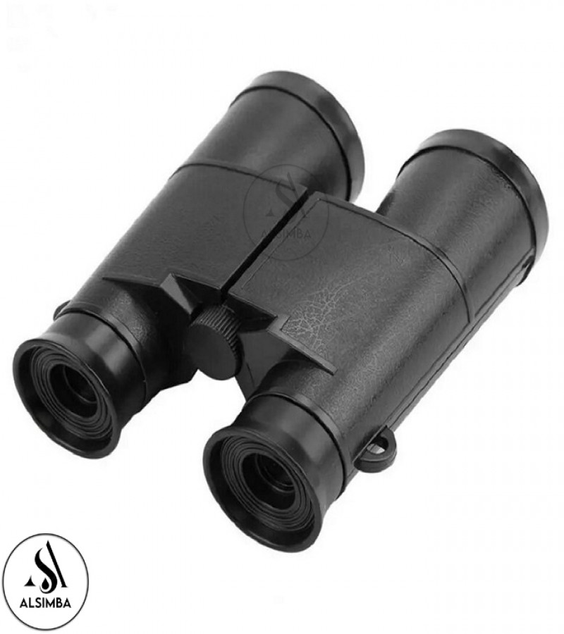 Alsimba Kids Telescope Binoculars Toy – HD Vision, Shockproof, Bird Watching, Hiking, Birthday Gift – 6" Black