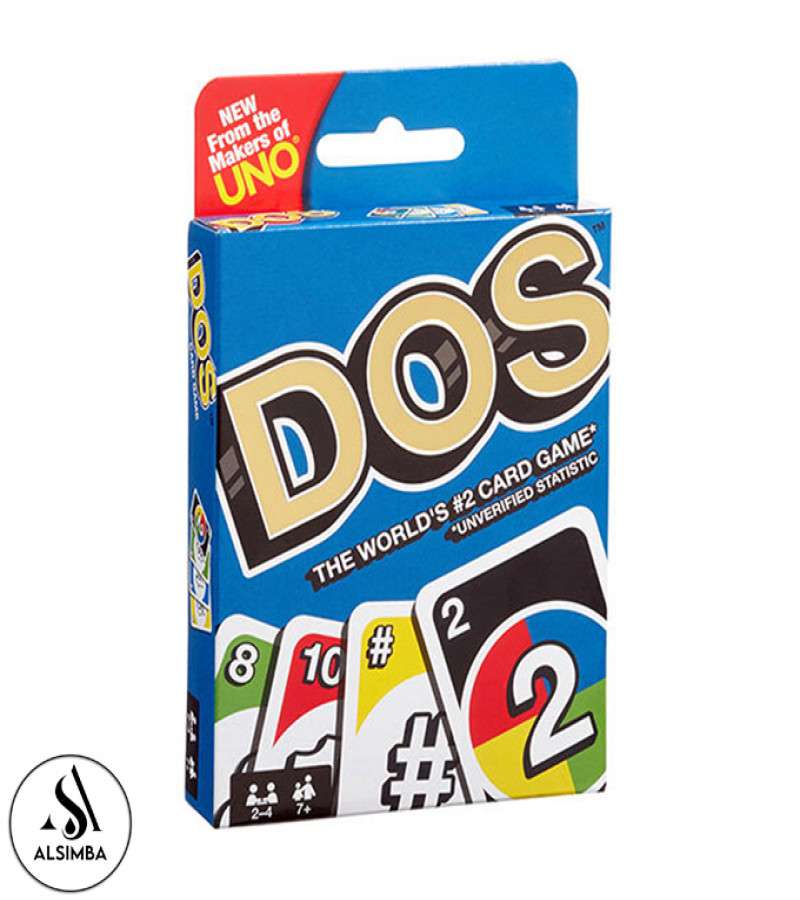Alsimba UNO DOS Family Card Game Set - 108 Laminated Multicolor Cards for Kids Adults Fun Party & Travel Entertainment