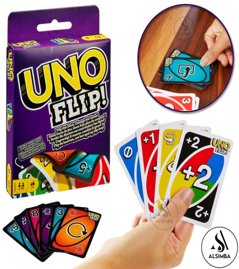UNO Flip Cards Game 110 Cards | English Version | Best Quality | Family Fun Game for Kids & Adults | Party Game Set