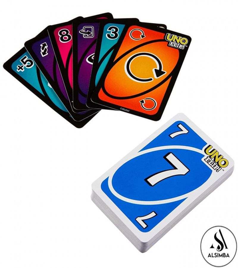 UNO Flip Cards Game 110 Cards | English Version | Best Quality | Family Fun Game for Kids & Adults | Party Game Set