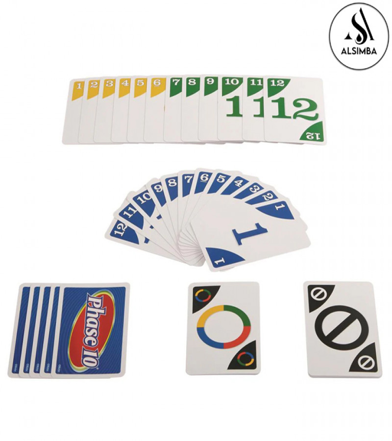 Alsimba UNO Phase 10 Cards Game – Special Edition 108 PCS | Imported Quality Family Fun Pack for Kids & Adults