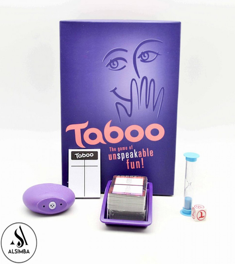 Alsimba Unspoken Taboo Purple Edition Board Game - Enjoyment Fun Board Game for Kids & Adults Above 13+ Years Old - 4 Players Taboo Cards Game