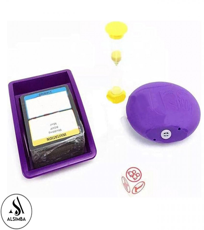 Alsimba Unspoken Taboo Purple Edition Board Game - Enjoyment Fun Board Game for Kids & Adults Above 13+ Years Old - 4 Players Taboo Cards Game