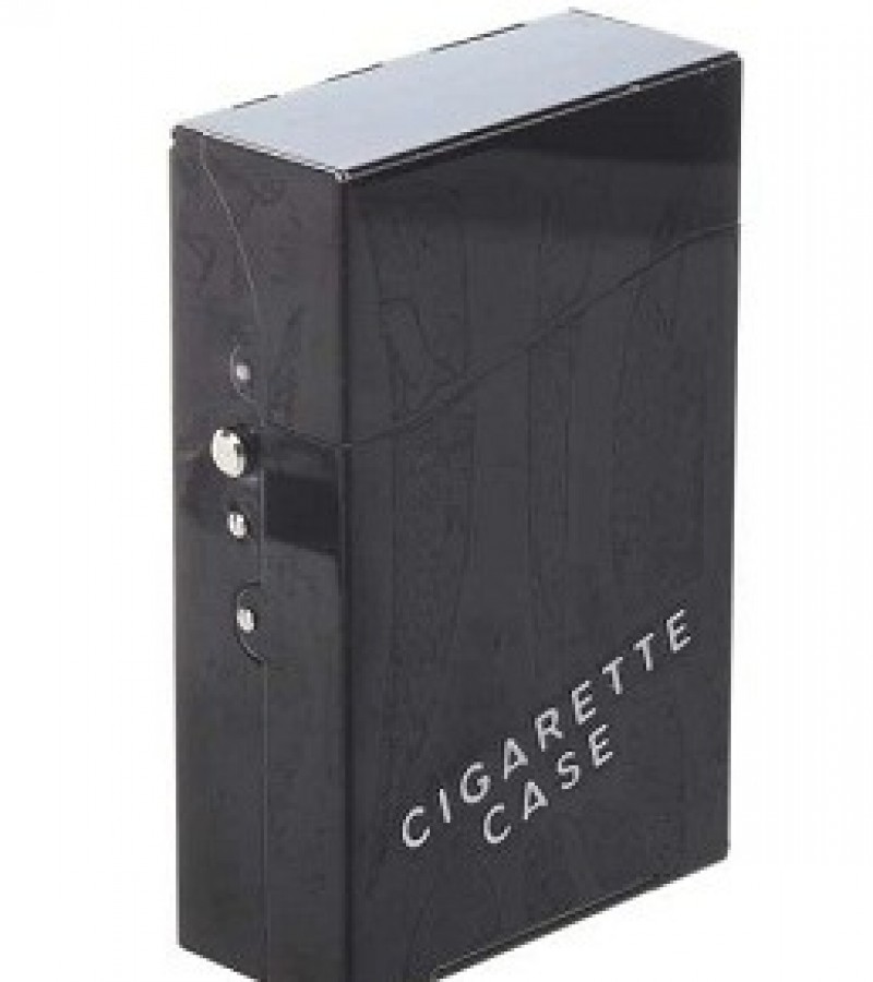 Aluminum Metal Black Cigarette Case