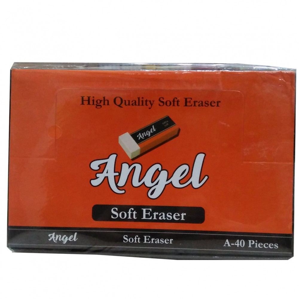 Angel Non Toxic Soft Eraser For Kids - 40 Pieces
