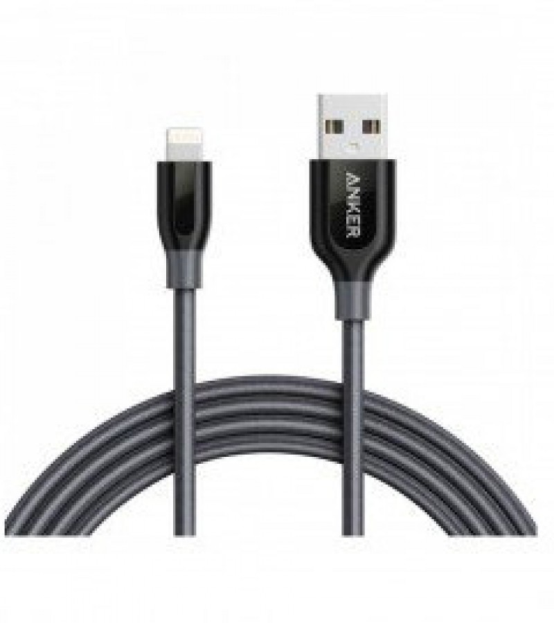 Anker PowerLine+ Data Cable For iPhone - 3 Feet Lightening Cable - Black