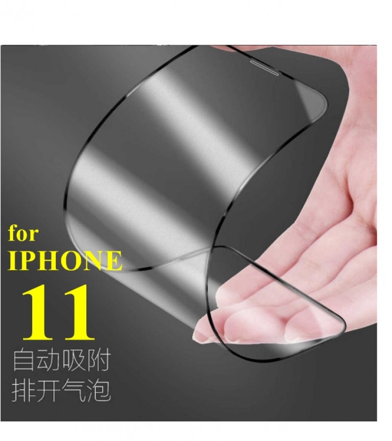 Apple IPHONE 11 Ceramic Matte Protector Unbreakable Antishock Hybrid film 21D Temper Fiber Sheet