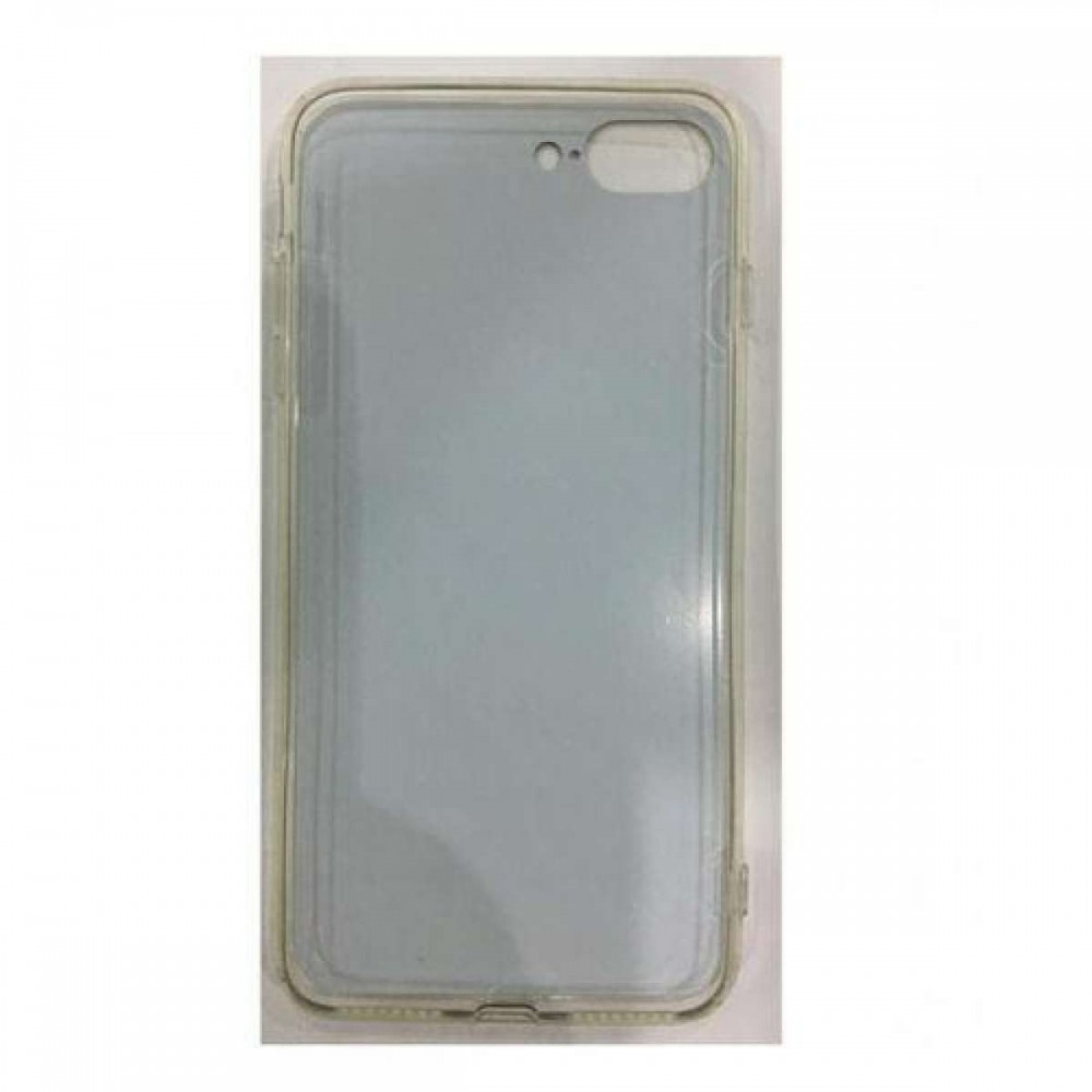 Back Cover with Metal & Silicon Sides for iPhone 7 - Golden