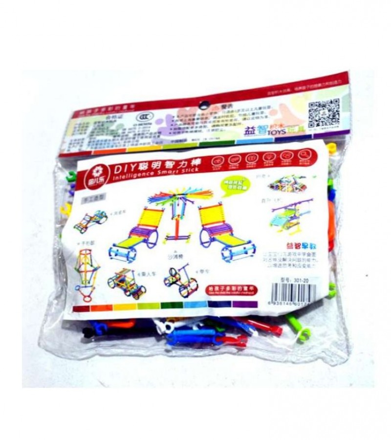 DIY Toy Pack Sticks Block Set for Kids - Join Sticks to Make Interesting Shapes