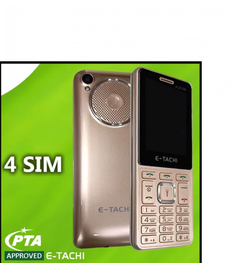 E Tachi 4 SIM Mobile Phone 4 Star - 3200 mAh Huge Battery