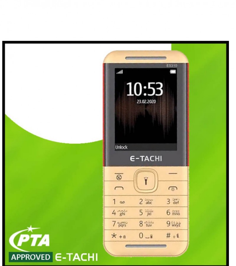 E Tachi 5310 2.4" Display 2000 mAh Battery 1000 Contacts + 500 SMS Memory