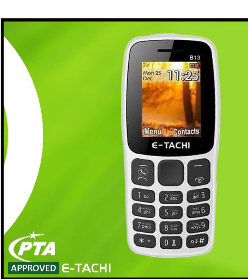 E Tachi B13 Mobile Phone - Double SIM - Camera - Torch