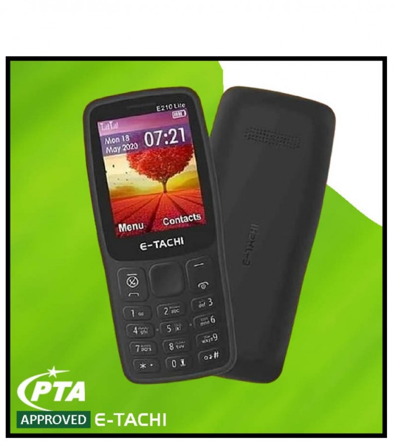 E Tachi E210 Lite - 2.4" Big Display Keypad Mobile Phone (Without Camera)