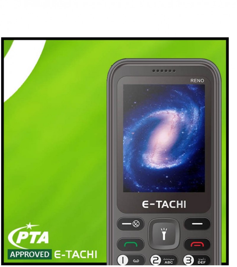 E Tachi Reno Lite Mobile Phone (WITHOUT CAMERA) - 2.4" Big Display
