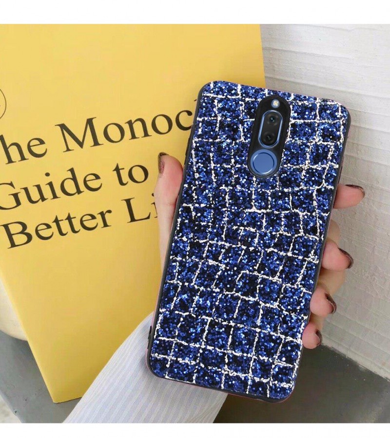 Glittery Golden Blue Case for Mate 10 Lite