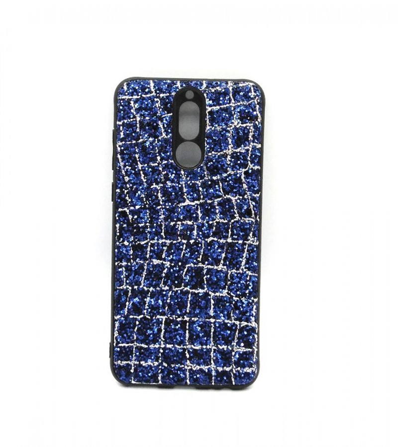 Glittery Golden Blue Case for Mate 10 Lite