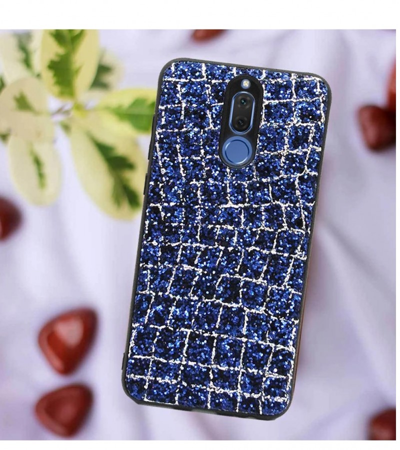 Glittery Golden Blue Case for Mate 10 Lite