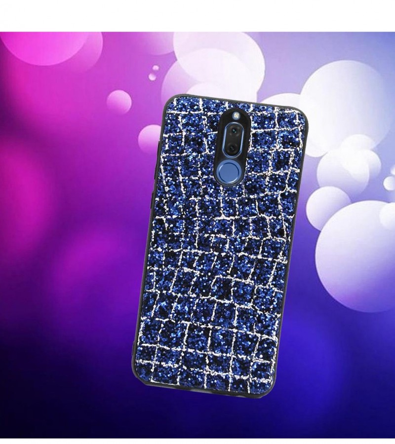 Glittery Golden Blue Case for Mate 10 Lite