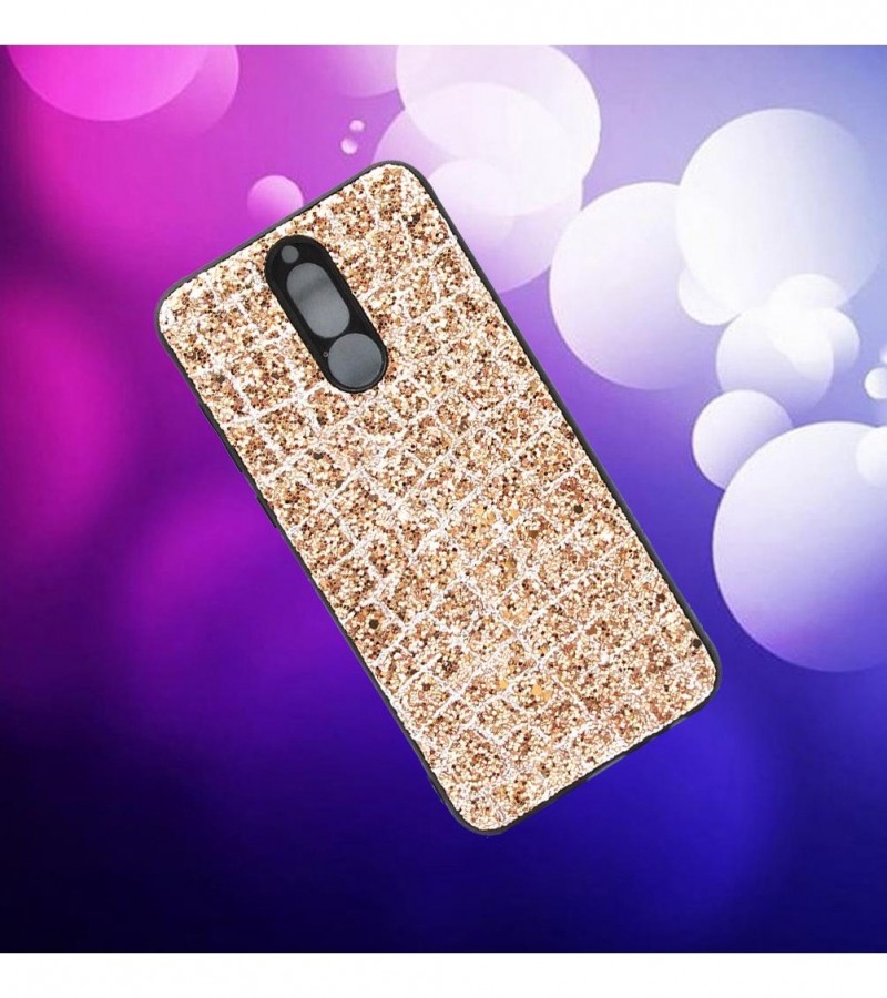 Glittery Golden Case For Mate 10 Lite