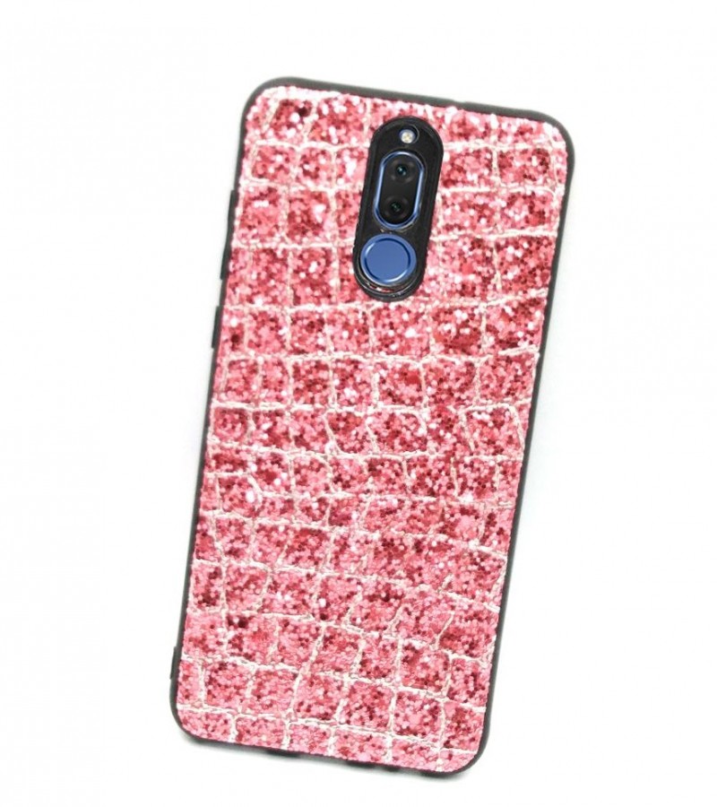 Glittery Golden Pink Case For Mate 10 Lite