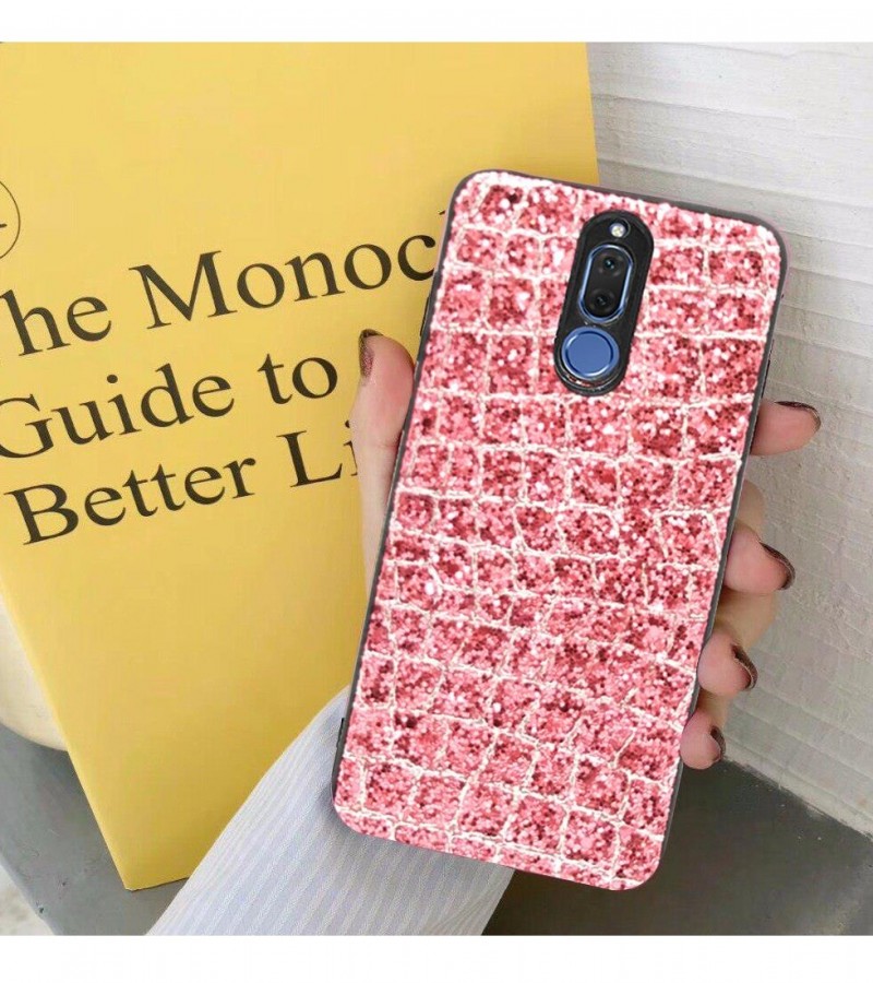Glittery Golden Pink Case For Mate 10 Lite