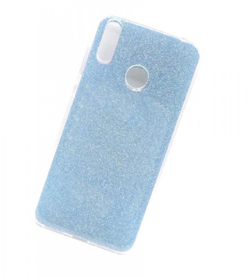 Glittery Light Grey Cover For Y7 Prime 2019