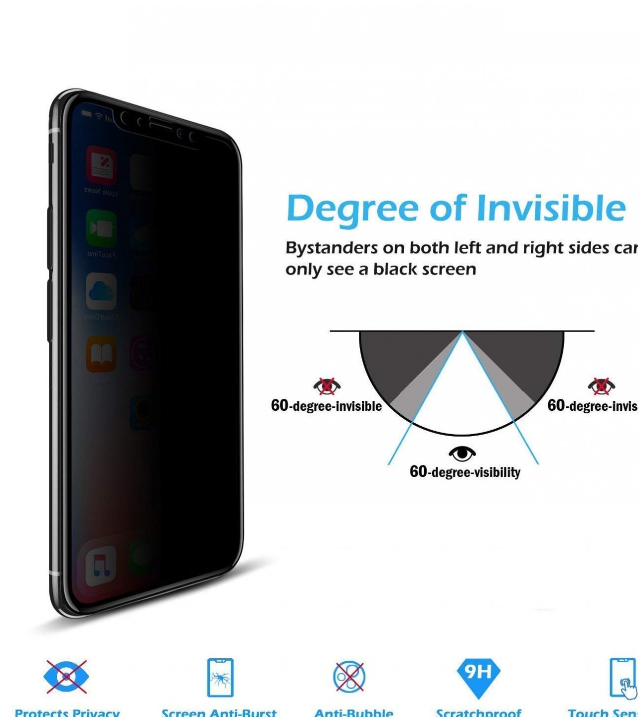 Honor 8X Privacy Screen Protector  P111