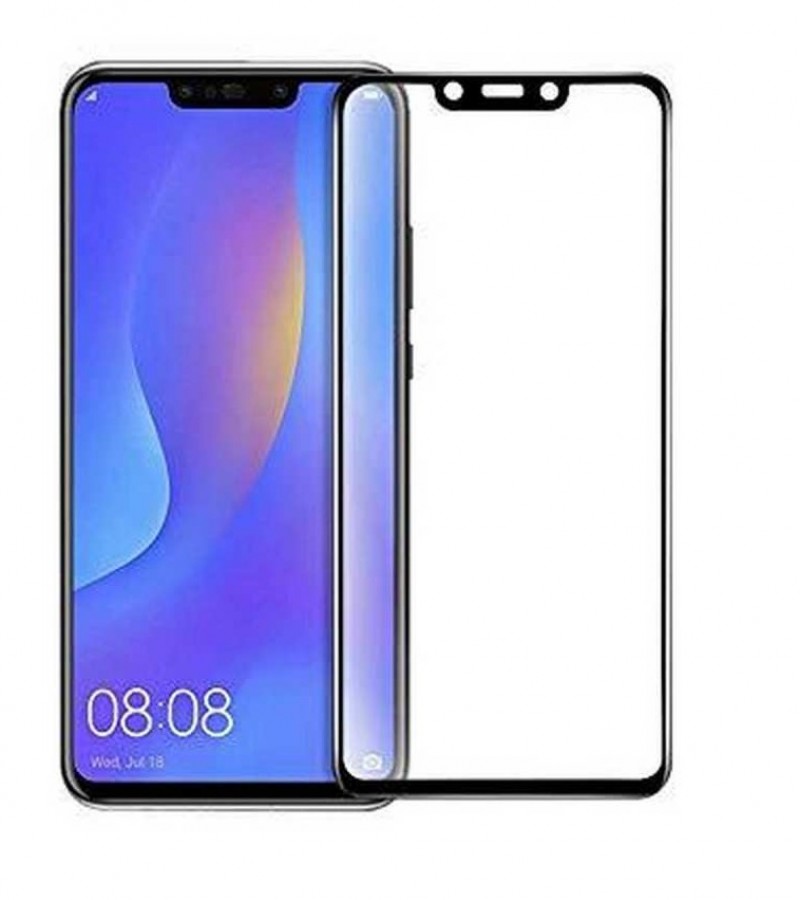 Huawei Nova 3i - 5D - Full Glue - Full coverage - Edge to Edge - Protective Tempered Glass