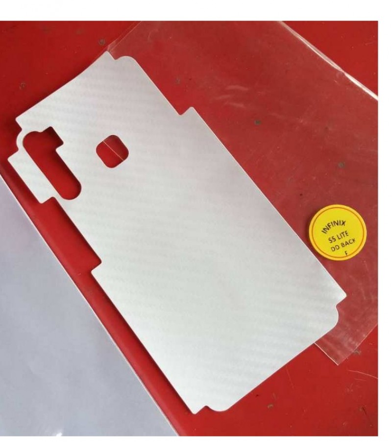 Infinix S5 Lite - Carbon fibre - Matte Mosaic Design - Back Skin - Back Protector - Sheet - 020