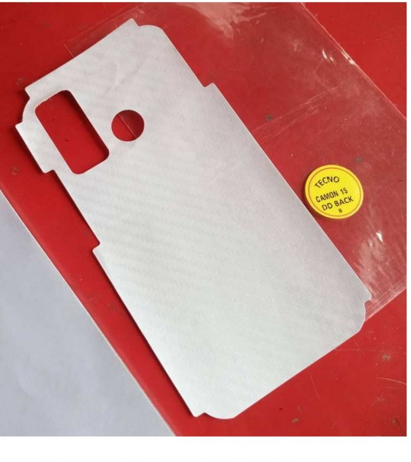 Infinix Smart 5 - Carbon fibre - Matte Mosaic Design - Back Skin - Back Protector - Sheet - 020