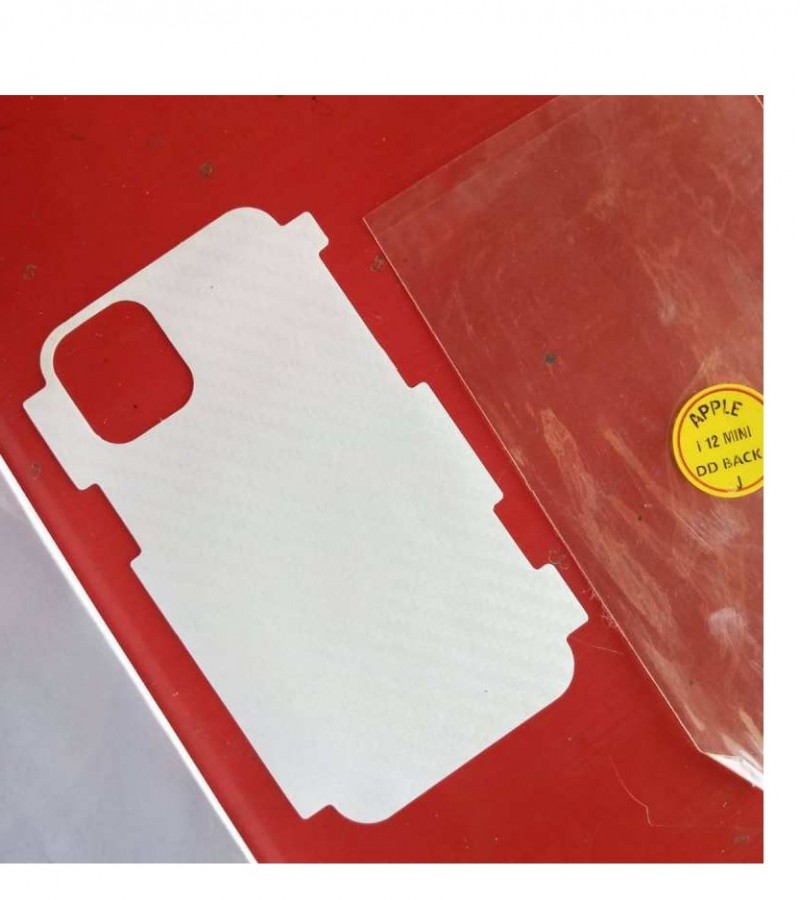 Iphone 12 Mini - Carbon fibre - Matte Mosaic Design - Back Skin - Back Protector - Sheet - 020