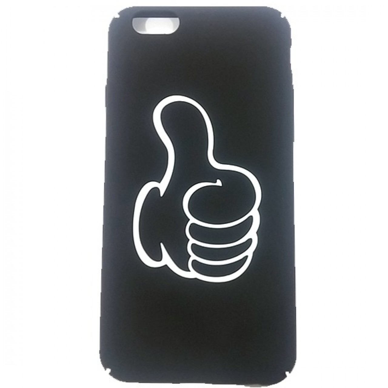 iPhone 6 Plus Thumbs Up Logo Hard Case - Black