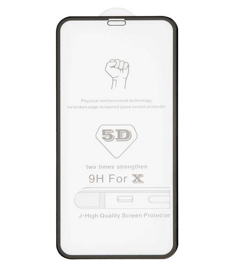 Iphone XR - Full coverage Protective Tempered Glass - Screen Protector - 5D - 9H