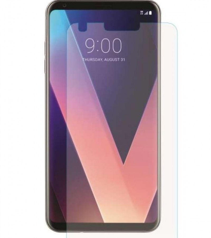 LG_ V30 - 2.5D Plain & Polished - Protective Tempered Glass - Premium Quality - Screen Guard